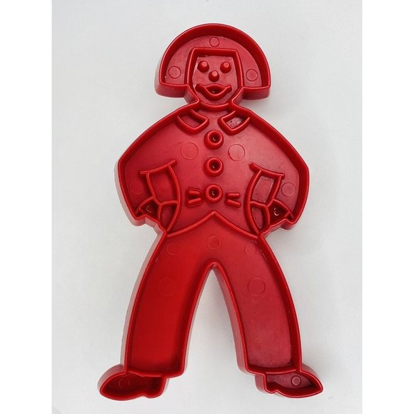 Tupperware Other - Vintage 5” Gingerbread Man Clown Tupperware Cookie Imprint Cutter With Handle